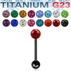 utbbfr6 anodized titanium tonguebarbell ferido ball 5mm ball
