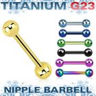 utbbnps barbell pezon titanio anodizado bola