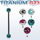 utinfr5c barbell lengua titanio g23 anodizado bolsa multi cristal ferido 5mm rayas cebra al por mayor