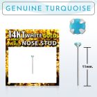 wyge7 piercing nariz doblar tu mismo oro blanco 14 kts 0 6mm turquesa 2mm venta