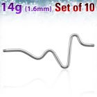 xine14g pack 10 barbell industrial corazon acero quirurgico rosca venta