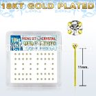18nypxc silver nose stud w 1 5mm crystal 18k gold plating