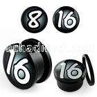 afpoo acrylic screwfit plug with show your size to everyone