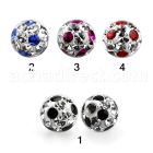 amfr5 5mm ferido glued crystal ball with cute dotted design