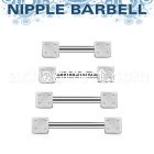 bbnpsdi 1 6mm 316l steel nipple barbell with two 4mm dices