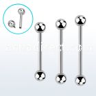 bbsin 316l steel tongue barbell with a 5mm internal ball
