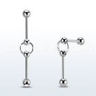 bbsl1d surgical steel industrial barbell 6mm balls