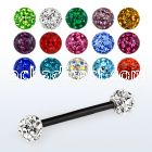 bbt2fm anodized 316l steel nipple barbell w ferido w resin