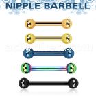 bbtb4 anodized 316l steel nipple barbell with 4mm ball