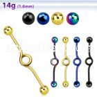 bdbt14 anodized 316l steel industrial loop barbell w 5mm ball