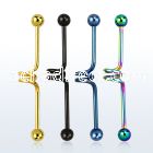 bdct14 anodized steel industrial twister barbell w 5mm ball