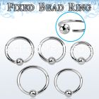 bedr16 surgical steel fixed bead ring, 16g (1.2mm) w a 3mm ball