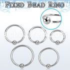 bedr20 surgical steel fixed bead ring, 20g (0.8mm) w a 2mm ball