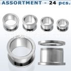 blk08 bulk of 10 2mm high polished 316l steel flesh tunnel