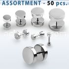 blk159 high polished surgical steel fake plug without o ring