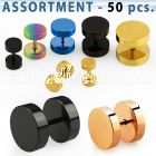 blk197 anodized 316l steel fake plug without rubber o ring