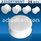 blk275 bulk of double flared ivory stone plugs