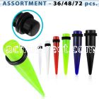 blk300 assortment of acrylic taper with double o ring