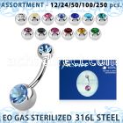 blk484 316l steel belly banana w 8 5mm jewel ball