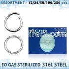 blk675 eo gas sterilized 316l steel hinged segment ring