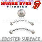 bnefo3l surgical steel snake eye piercing banana 3mm