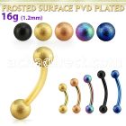 bnetfo3 anodized steel eyebrow bananaw w 3mm frosted steel balls