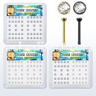 box w 52 anodized steel nose bone 0.8mm w 2mm crystal top