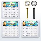 box w 52 anodized steel nose bones 1mm w 2mm crystal top