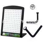 brac1 black acrylic nose stud with round 1 5mm crystal top