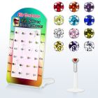 brlbi30 bioflex labret with prong round cz birth stones