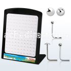 brmnsb silver nose stud with 1 5 2mm ball 2mm flat top