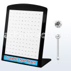 brnbpc silver nose bone with round prong set clear crystal top