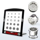 brpg91 board of polished steel screwfit tunnel w spider web