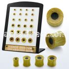 brpjwac display w concave jack fruit wood plug w black centre