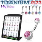 brubn2 titanium g23 belly banana with 5 8mm jewel ball