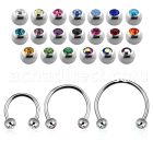 cbejb4l xxl steel circular barbell, 16g w 4mm jewel balls