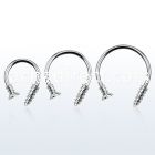 cbescwl xxl steel circular barbell, 16g w cross screw top