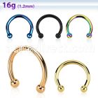 cbetb2 anodized 316l steel circular barbell with 2mm balls