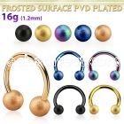 cbetfo4 anodized steel circular barbell w 4mm frosted steel ball