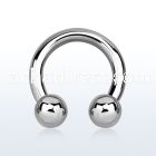 cbr4 316l steel 5mm circular barbell with internal 8mm ball