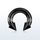 cbtcn4 pvd plated 316l 5mm circular barbell with 7mm cone