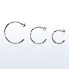 clns20 316l steel fake nose clips in 20g 0 8mm