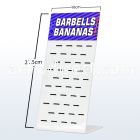 dac50 empty display for clip complete w rubber string