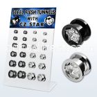 dapg1 board of anodized steel screwfit tunnel w cz star