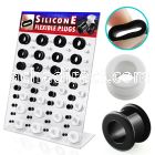 dapg20 display board of black white silicone flesh tunnel