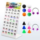 dbjmx14 316l steel circular barbell with 3mm ball cone