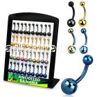 dbntg anodized 316l steel belly banana with 5 8mm ball