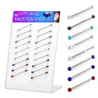 dind12 316l industrial barbell with a 5mm faux pearl ball