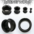 dparr areng wood single flare flesh tunnel with rubber o ring