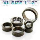 dpwbxl xl size palm wood double flare flesh tunnel